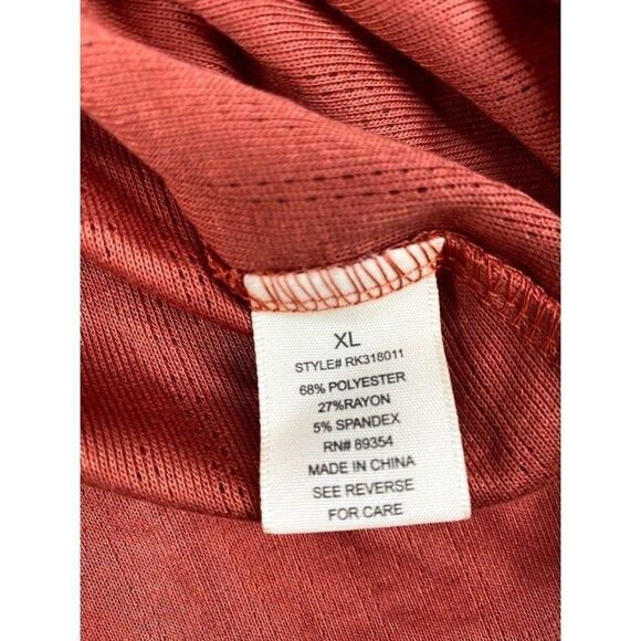 Juniors No Comment‎ Top  Pointelle Burnt Orange XL - Picture 8 of 8